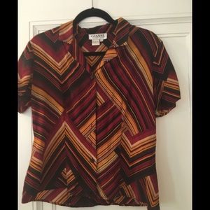 Gianni vintage colorful button down shirt